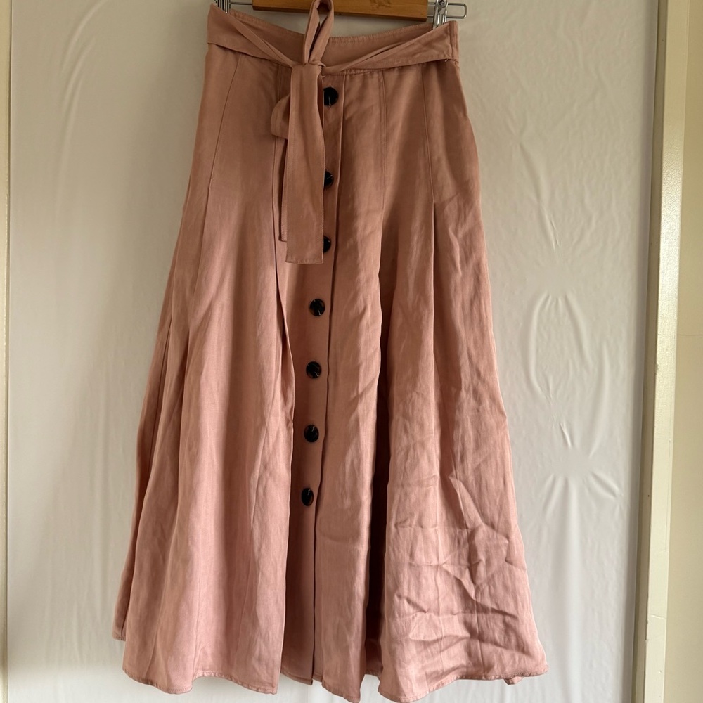 NWT REISS Oakley Button MIDI Skirt Size 4 - Picture 2 of 11